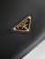 Prada Demi-lune Large Shoulder Bag in Black Leather