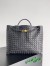 Bottega Veneta Large Andiamo bag In Black Intrecciato Lambskin