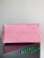Bottega Veneta Large Andiamo Bag in Pink Intrecciato Lambskin