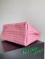 Bottega Veneta Large Andiamo Bag in Pink Intrecciato Lambskin