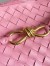 Bottega Veneta Large Andiamo Bag in Pink Intrecciato Lambskin