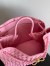 Bottega Veneta Large Andiamo Bag in Pink Intrecciato Lambskin