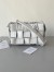 Bottega Veneta Cassette Fringed Bag In White Lambskin