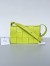 Bottega Veneta Cassett Bag In Acid Kiwi Intreccio Lambskin