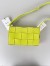 Bottega Veneta Cassett Bag In Acid Kiwi Intreccio Lambskin