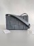 Bottega Veneta Cassett Bag In Thunder Intreccio Lambskin