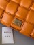 Bottega Veneta Padded Cassette Bag In Orange Intrecciato Lambskin