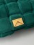 Bottega Veneta Chain Cassette Bag In Green Intrecciato Suede Calfskin