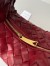 Bottega Veneta Jodie Mini Bag in Dark Red Intrecciato Lambskin