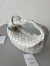 Bottega Veneta Jodie Mini Bag in White Intrecciato Lambskin