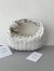 Bottega Veneta Jodie Mini Bag in White Intrecciato Patent Leather