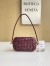 Bottega Veneta Knot On Strap In Barolo Foulard Intreccio Leather