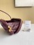 Bottega Veneta Knot On Strap In Barolo Foulard Intreccio Leather