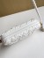 Bottega Veneta Knot On Strap In White Foulard Intreccio Leather