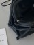 Bottega Veneta Mini Pouch with Strap in Black Calfskin