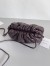 Bottega Veneta Mini Pouch with Strap in Grape Intrecciato Lambskin