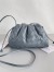Bottega Veneta Mini Pouch with Strap in Thunder Intrecciato Lambskin