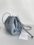 Bottega Veneta Mini Pouch with Strap in Thunder Intrecciato Lambskin