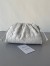 Bottega Veneta Mini Pouch with Strap in White Intrecciato Lambskin