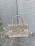 Dior Mini Book Tote with Strap in Gold-Tone Dior Oblique Embroidery