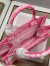Dior Small Book Tote Bag In Pink Transparent Toile de Jouy Canvas
