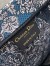Dior Medium Book Tote Bag in Blue Dior Around the World Embroidery