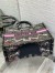 Dior Medium Book Tote Bag in Black Dior Around the World Embroidery