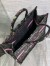 Dior Medium Book Tote Bag in Black Dior Around the World Embroidery