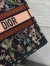 Dior Medium Book Tote Bag in Black Raffia with Dior Cabinet de Curiosites