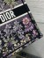 Dior Medium Book Tote Bag in Black Millefiori Unicorn Embroidery