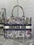 Dior Medium Book Tote Bag in Multicolor Millefiori Unicorn Embroidery