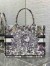 Dior Medium Book Tote Bag in Multicolor Millefiori Unicorn Embroidery