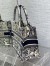 Dior Medium Book Tote Bag In Blue Toile De Jouy Embroidery