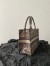 Dior Medium Book Tote Bag In Brown Toile de Jouy Embroidery