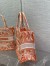 Dior Medium Book Tote Bag In Orange Transparent Toile de Jouy Canvas