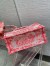 Dior Medium Book Tote Bag In Pink Transparent Toile de Jouy Canvas