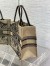 Dior Medium Book Tote Bag In Macro Toile de Jouy Tiger Embroidery 