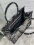 Dior Medium Book Tote Bag In Black Toile de Jouy Zodiac Embroidery