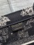 Dior Medium Book Tote Bag In Black Toile de Jouy Zodiac Embroidery