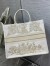 Dior Large Book Tote Bag In Dior Around the World Stella Embroidery