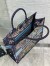 Dior Large Book Tote Bag In Blue D-Constellation Embroidery 