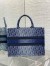 Dior Large Book Tote Bag in Blue Denim Oblique Jacquard 