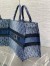 Dior Large Book Tote Bag in Blue Denim Oblique Jacquard 