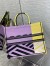 Dior Large Book Tote Bag In Yellow D-Jungle Pop Embroidery