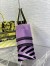 Dior Large Book Tote Bag In Yellow D-Jungle Pop Embroidery