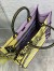 Dior Large Book Tote Bag In Yellow D-Jungle Pop Embroidery