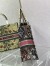 Dior Large Book Tote Bag In Multicolor Dior Flowers Embroidery