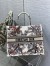 Dior Large Book Tote Bag In White Jardin d'Hiver Embroidery