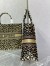 Dior Large Book Tote Bag In Beige Multicolor Mizza Embroidery