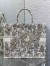 Dior Large Book Tote Bag in Gold-Tone Millefiori Unicorn Embroidery 